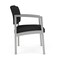 Lesro Lenox Steel Guest Chair, Black Seat, Black Back, 24.5 W 24.5 L 32 H, Linette Vinyl Seat LS1201 - alternate 2